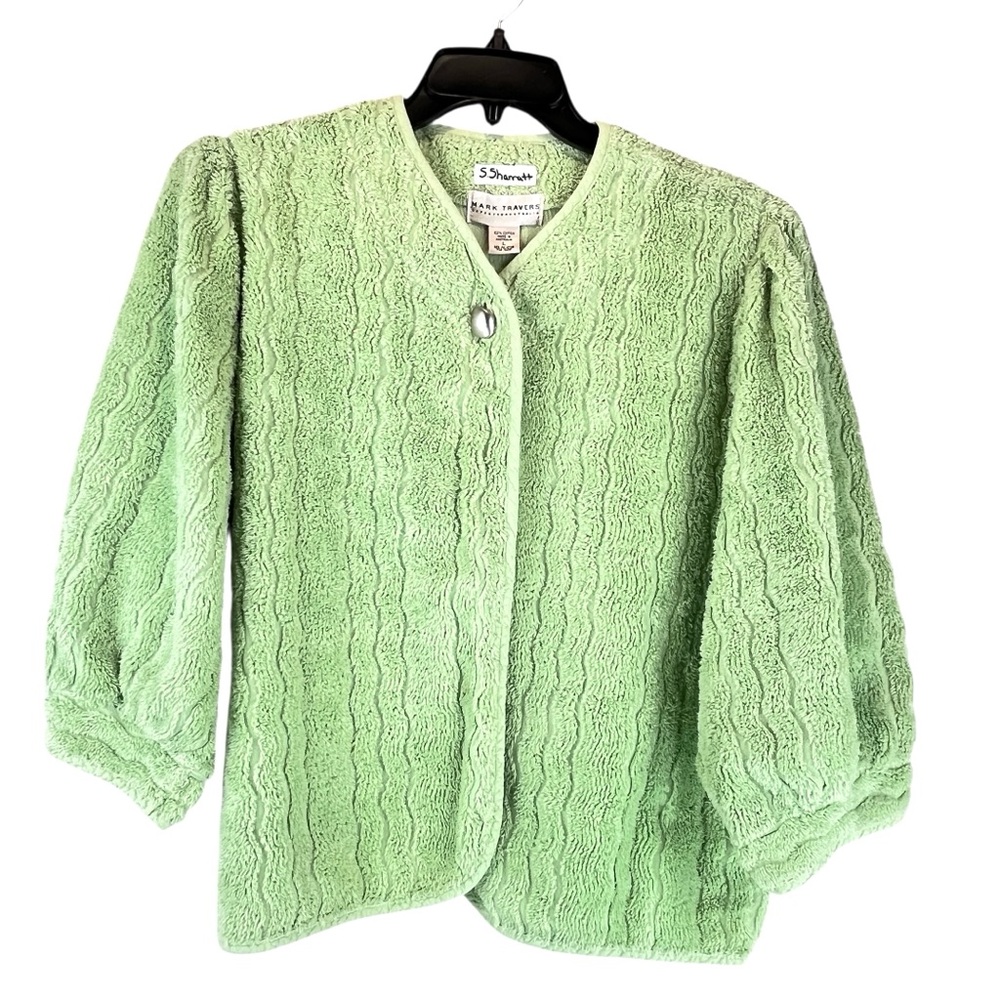 Vintage Mark Travers Supertex Australia Terrycloth One Button Jacket Sz L